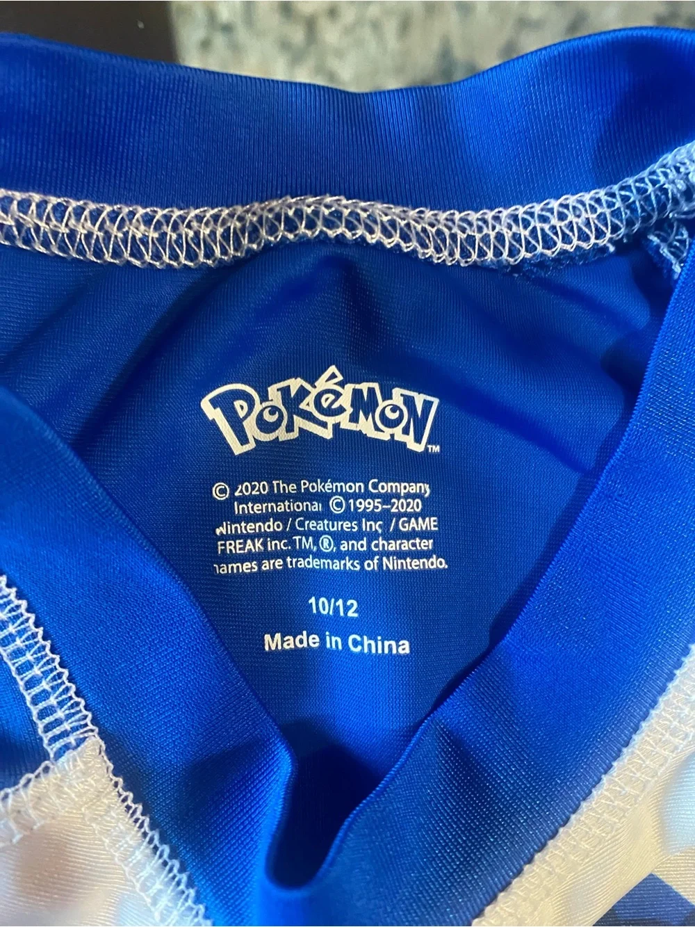 Pokemon Blue & Yellow Pikachu Kids Rashguard Swim Set